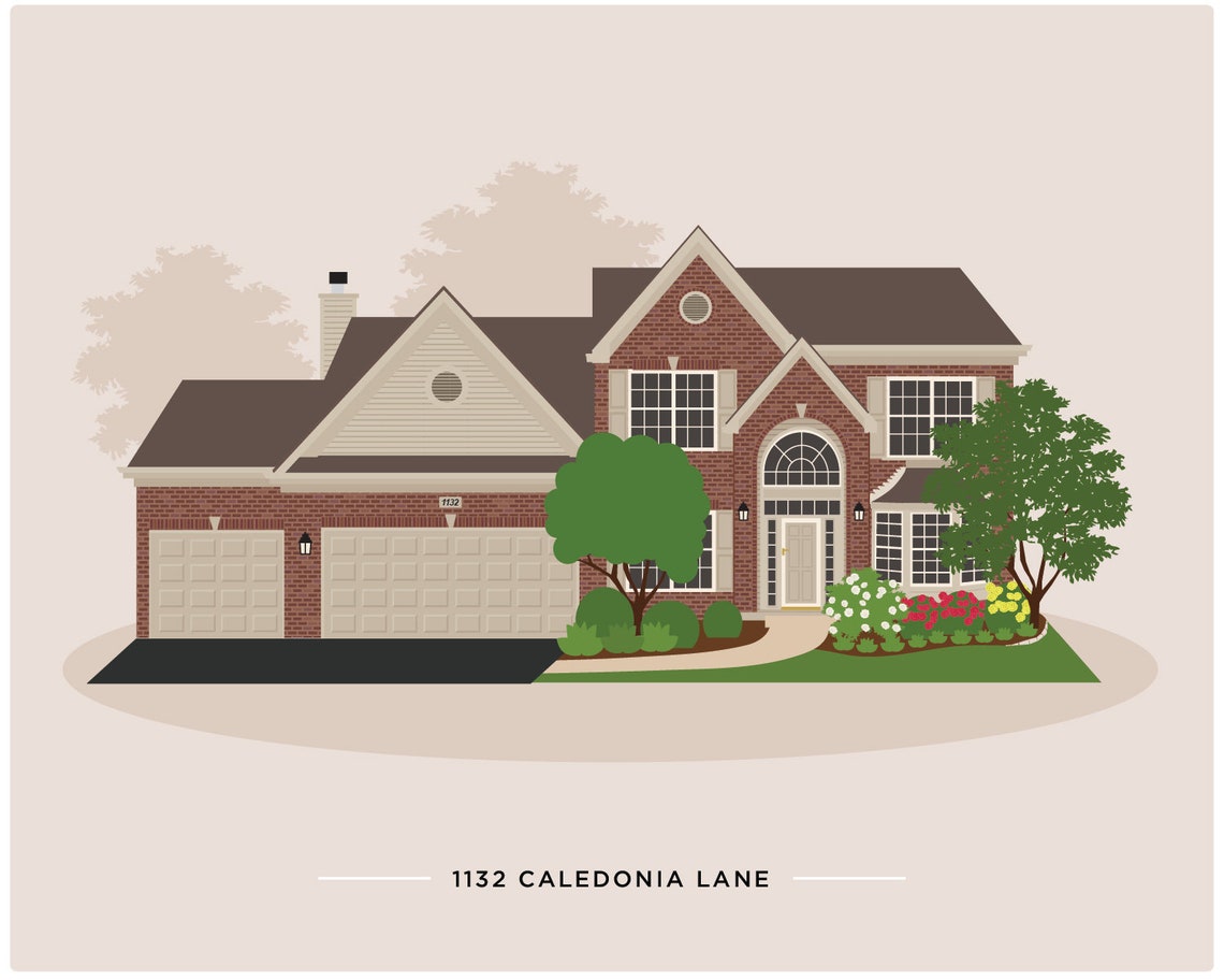 Home Illustration - House Drawing - Image 2