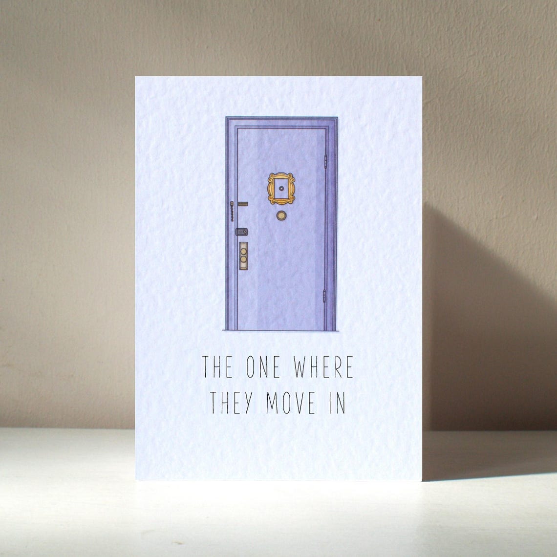 Sitcom Fan The One Where They Move In Purple Door Home Poster