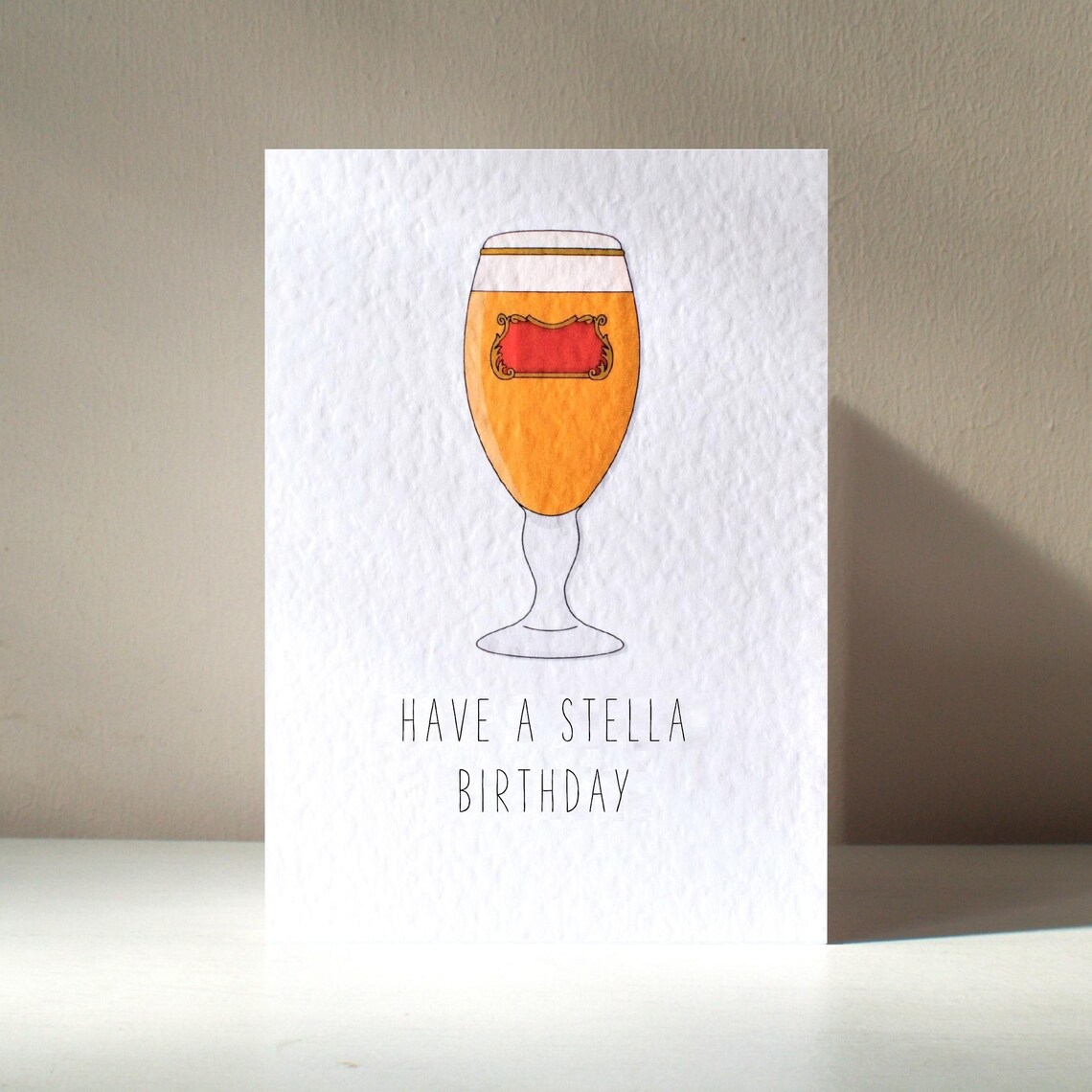 Stellar Personalised Buddy Beer Pun Poster Print