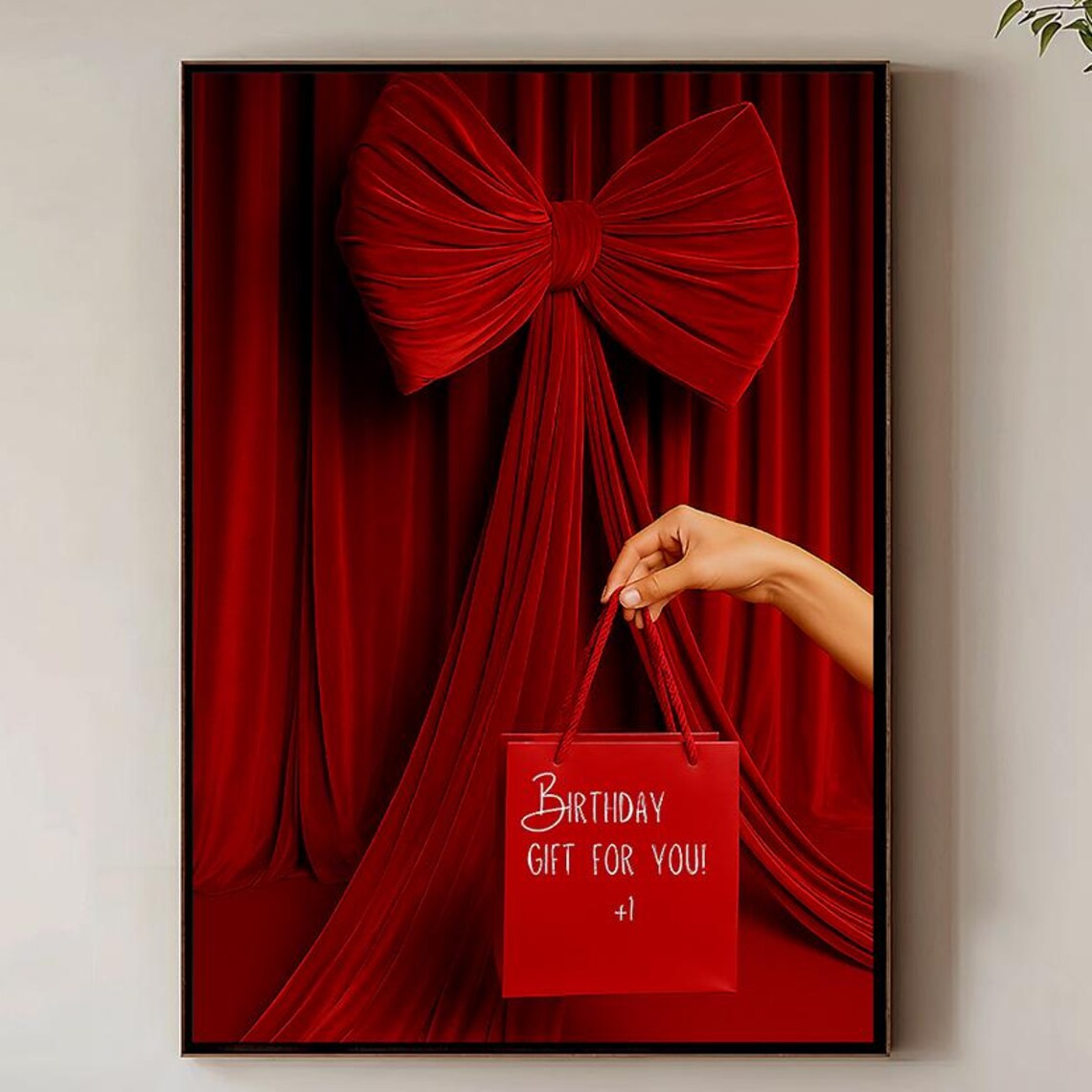 Pregnancy Announcement Baby Reveal Gift Bag Art Print