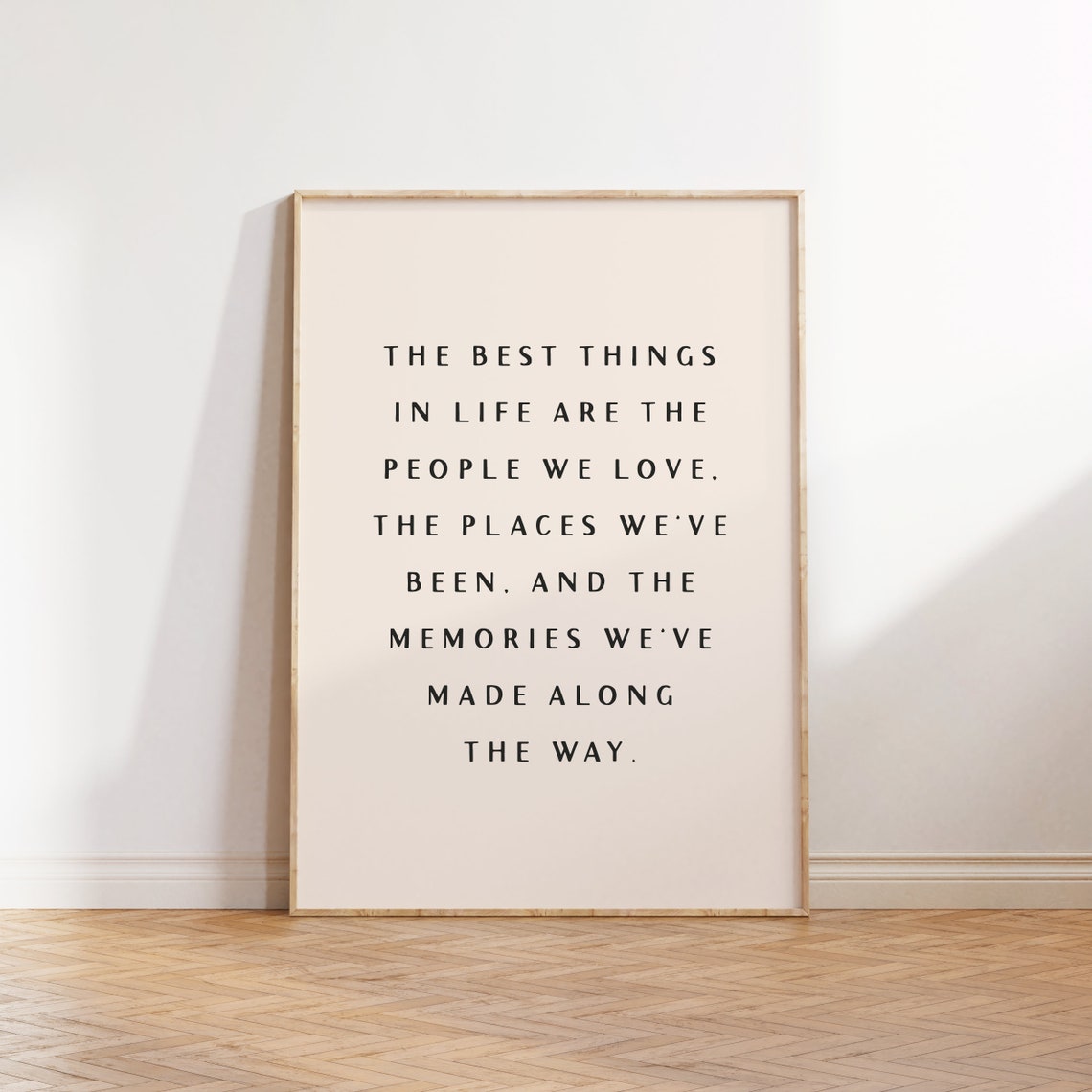 The Best Things in Life Minimalist Serif Quote Typography Poster - Image 4