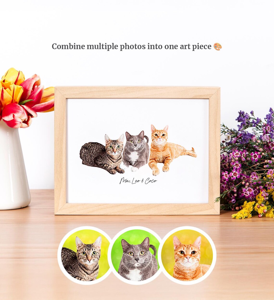 Custom Pet Portrait Personalized Sphynx Cat Name Wall Art Print Poster - Image 3