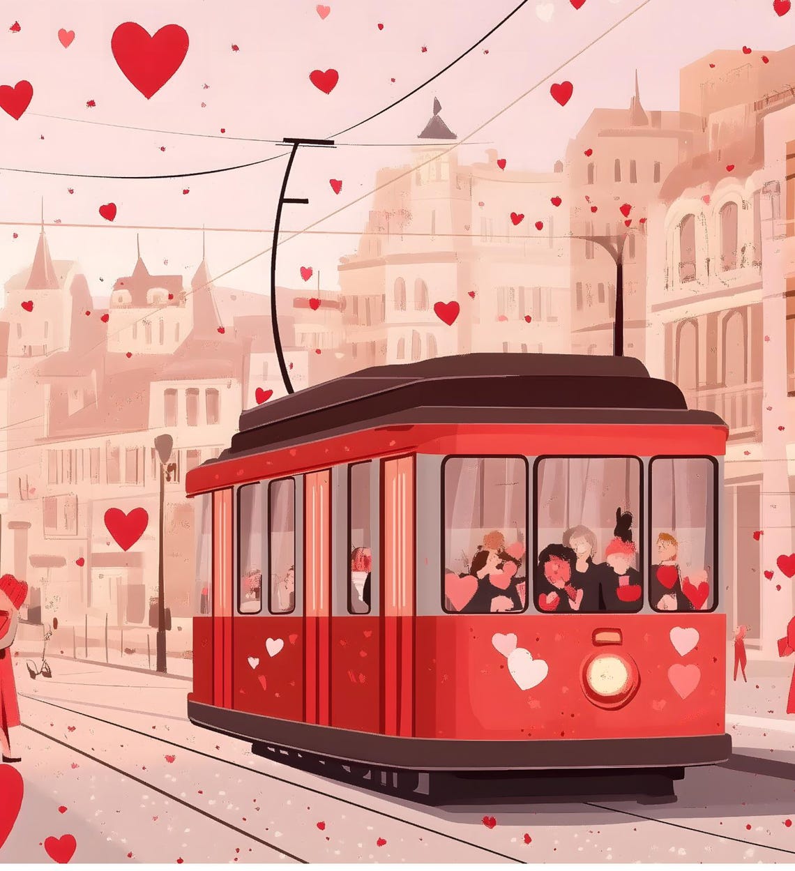 Cute Valentines Day Frame Tv Art Retro Valentine Art Valentines Day Painting Romantic Valentine - Image 7