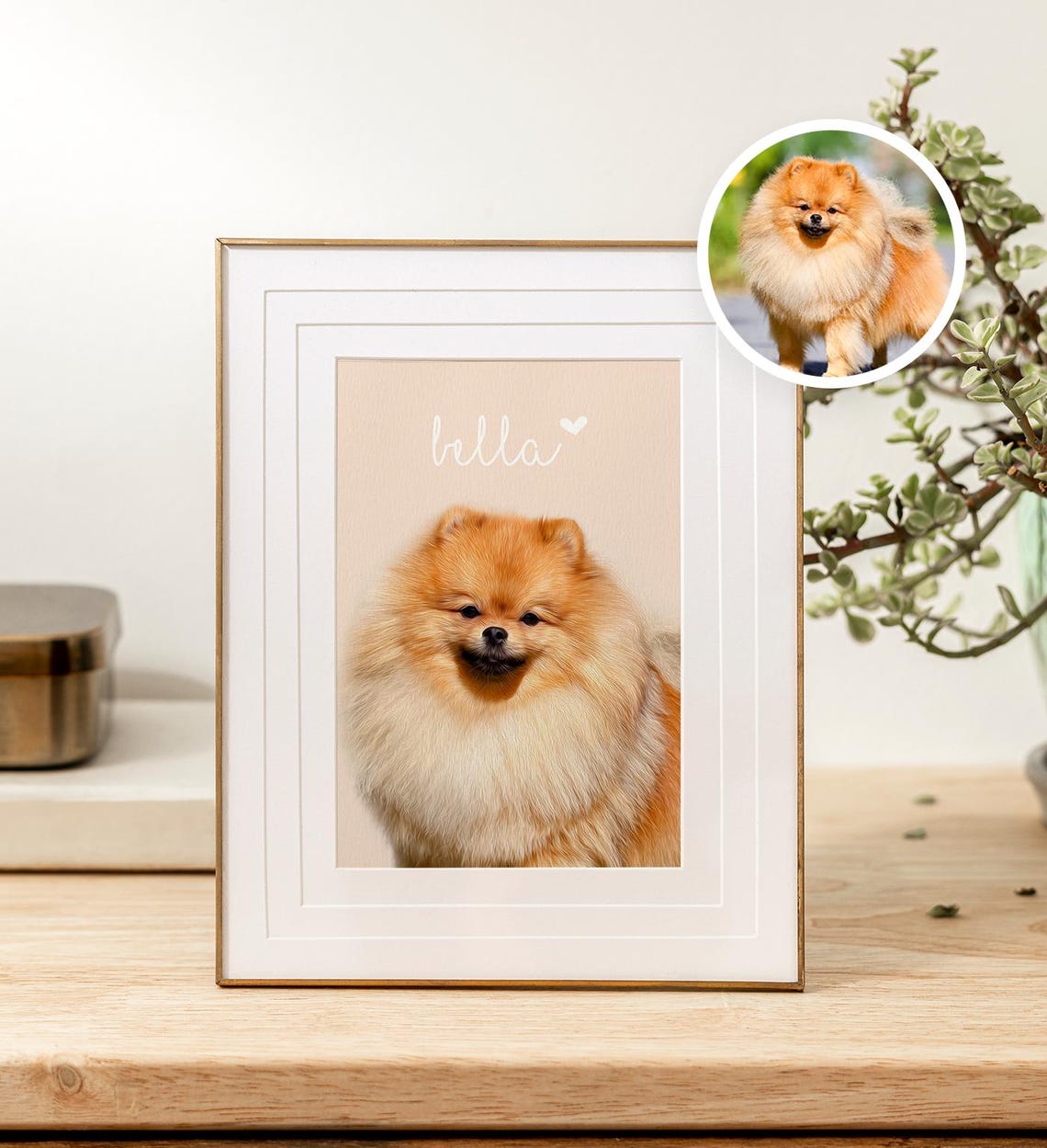 Custom Corgi Dog Portrait With Name Personalized Cute Pet Art Poster - Image 3