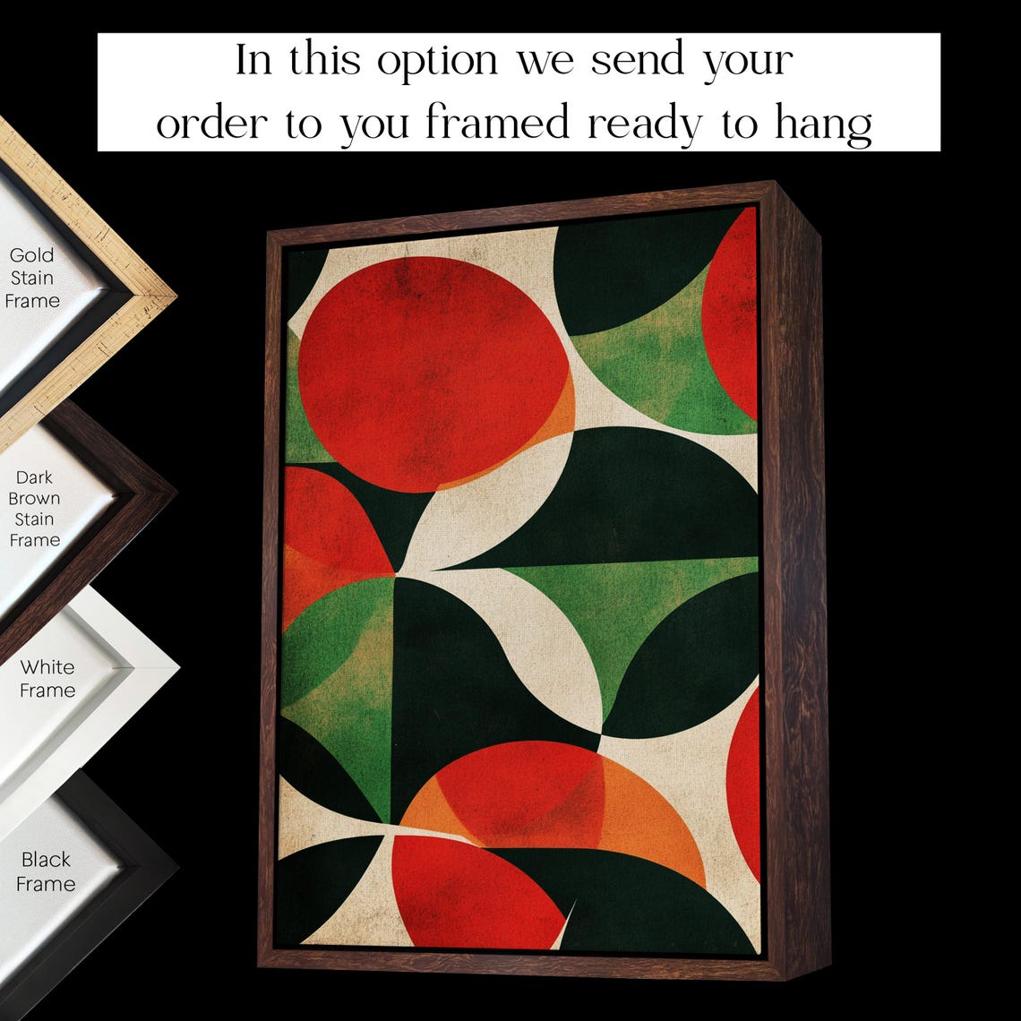 Mid Century Modern Circles Retro Geometric Bold Pattern Wall Art - Image 3