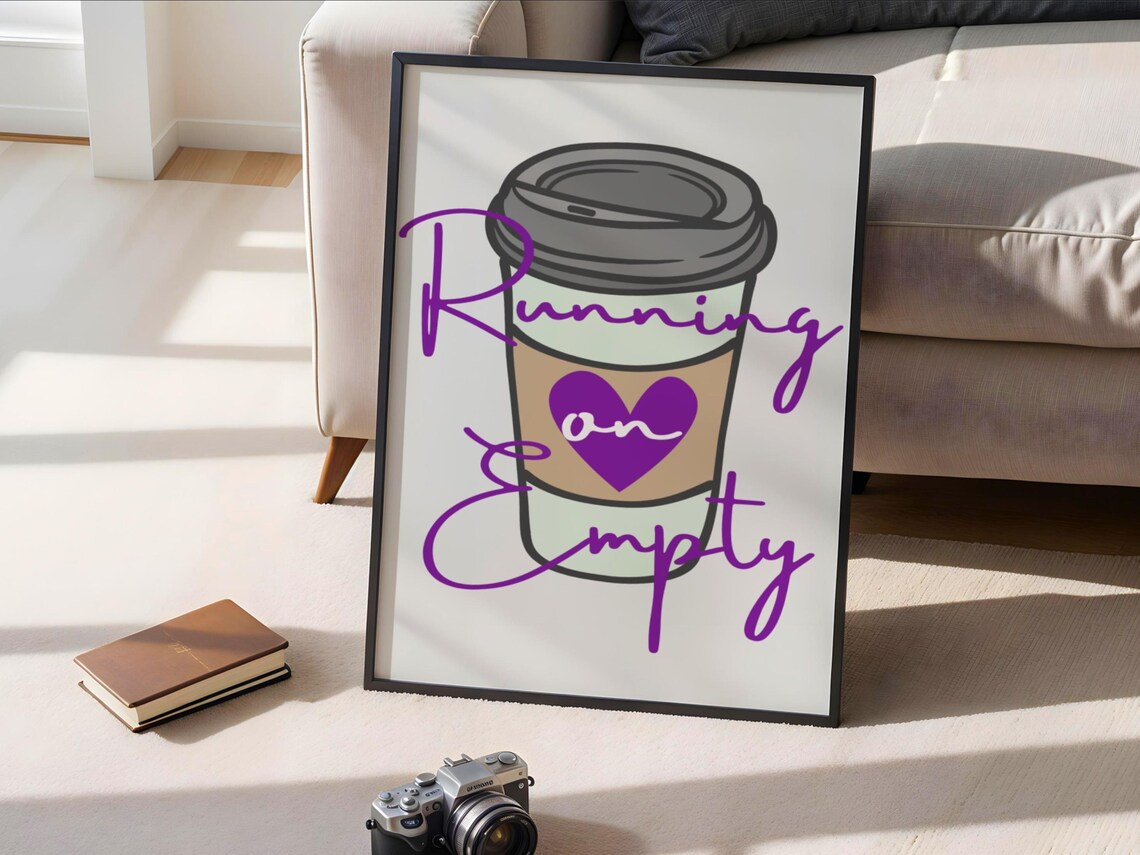 Running Empty Coffee Cup, Coffee Lover Gift