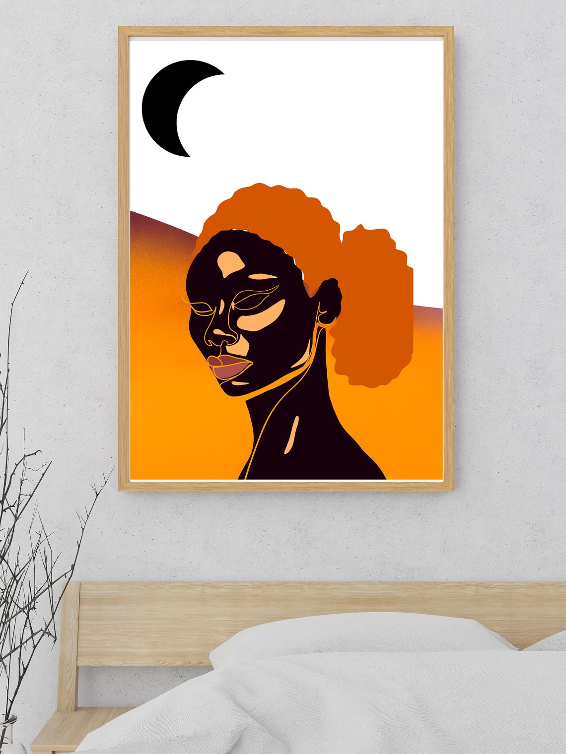 Desert Moon Instant Urban Art Home Art Decor Boho Home Decor Wall Art Wall Art - Image 2