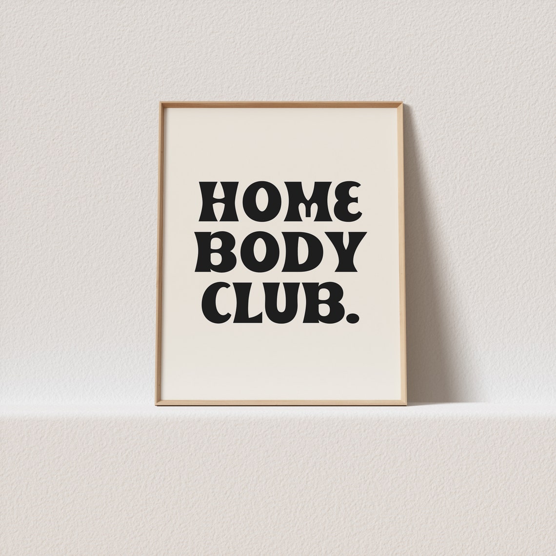 Home Body Club Groovy Bold Typography Cozy Retro Night In Poster