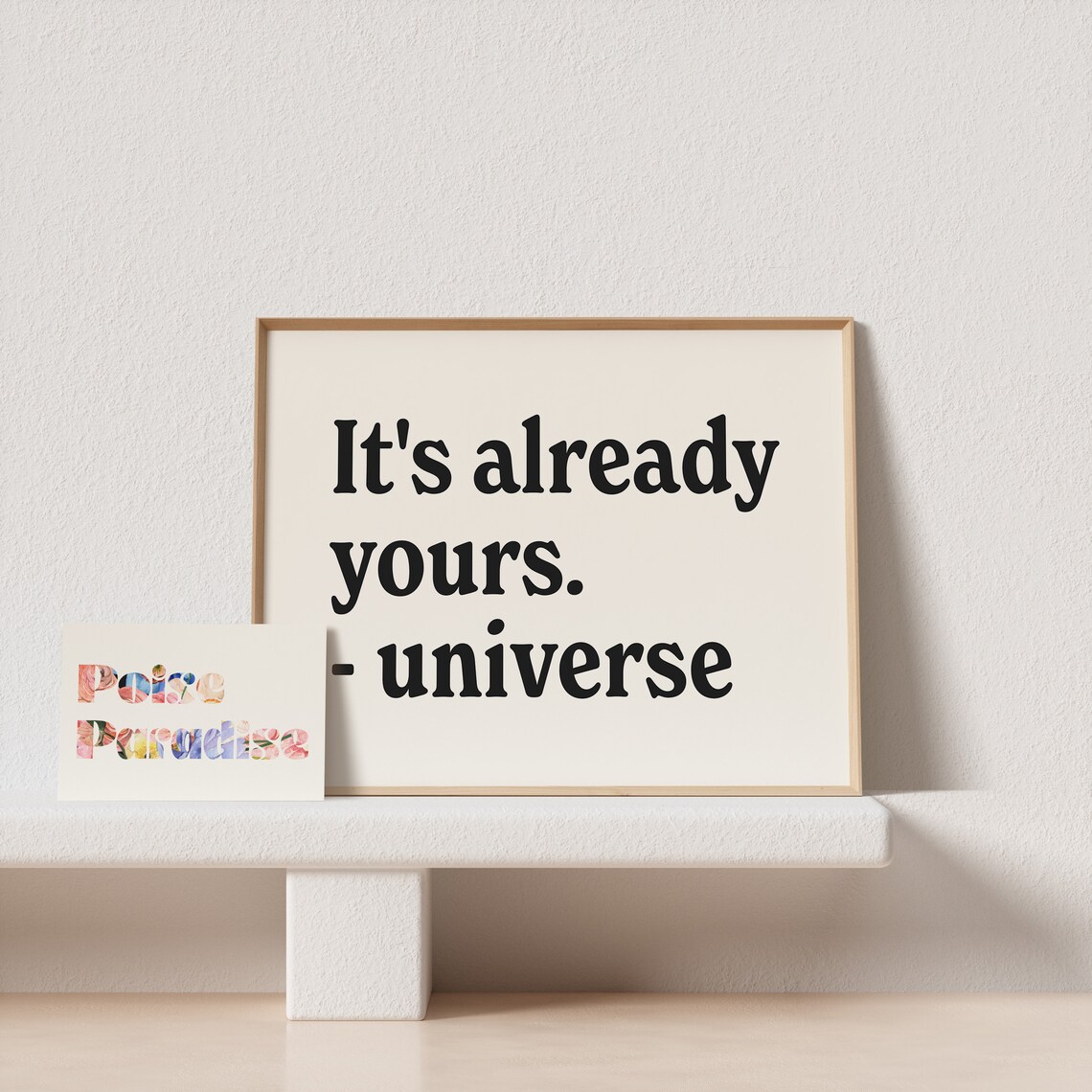 Its Already Yours Retro Typography Art Print - Image 4