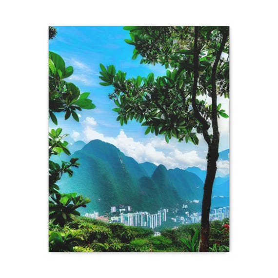 Mountain View Canvas Wall Art Modern Home Decor
