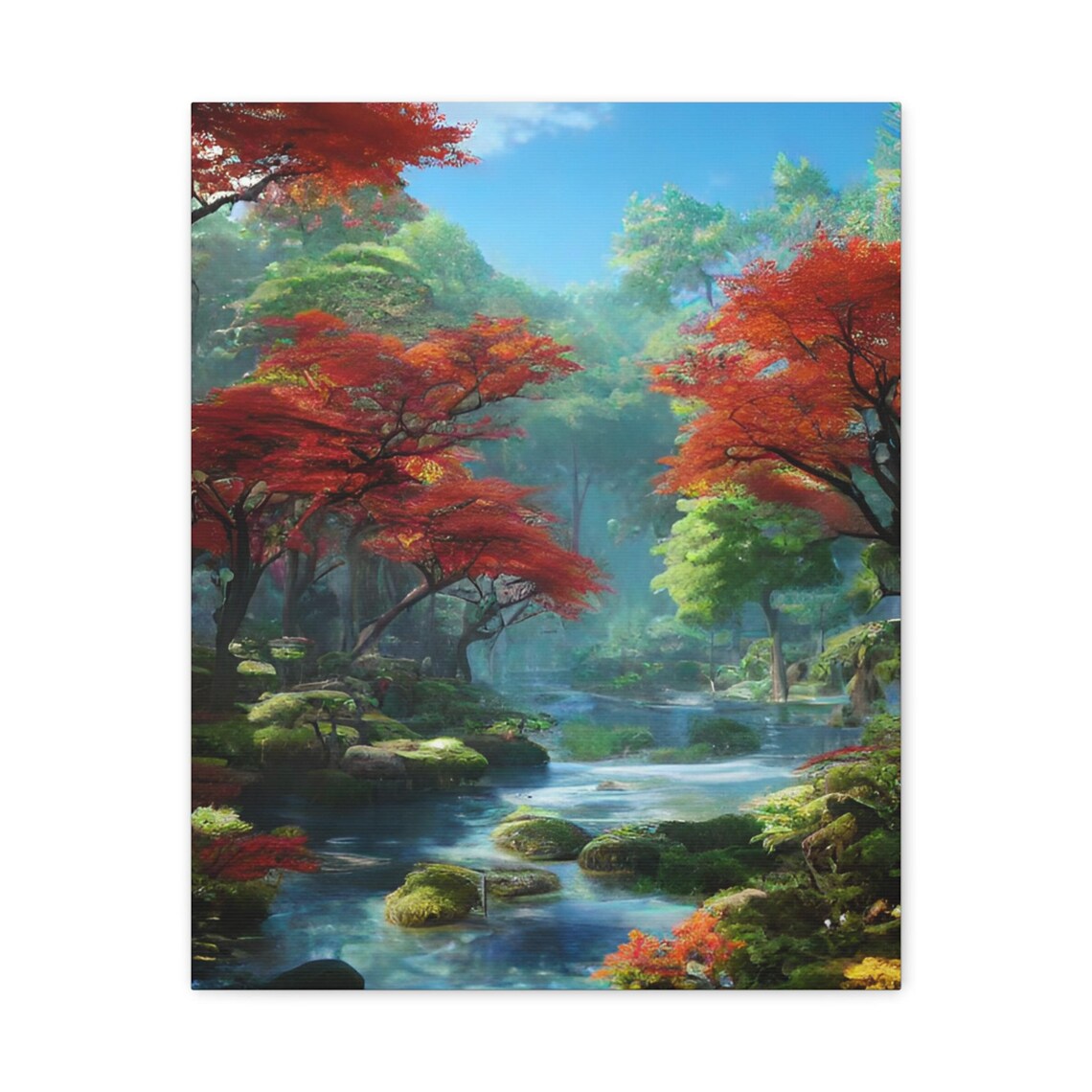 Autumn Forest Canvas Wall Art Modern Home Decor