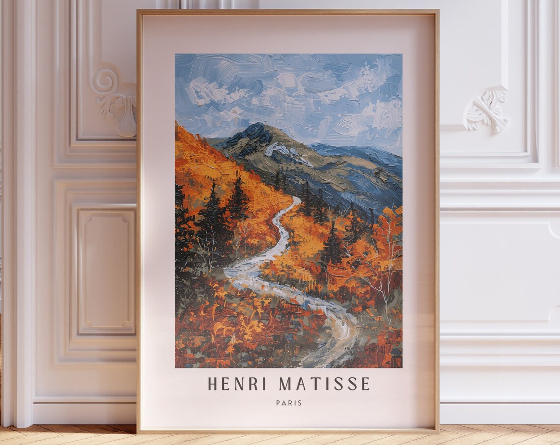 Matisse-Inspired Art Print for Living Room Walls