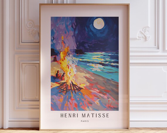 Henri Matisse Inspired Print With Frame Artful Matisse Framed Poster Matisse Art Print Livingroom Wall Art Gallery Wall Printed Matisse