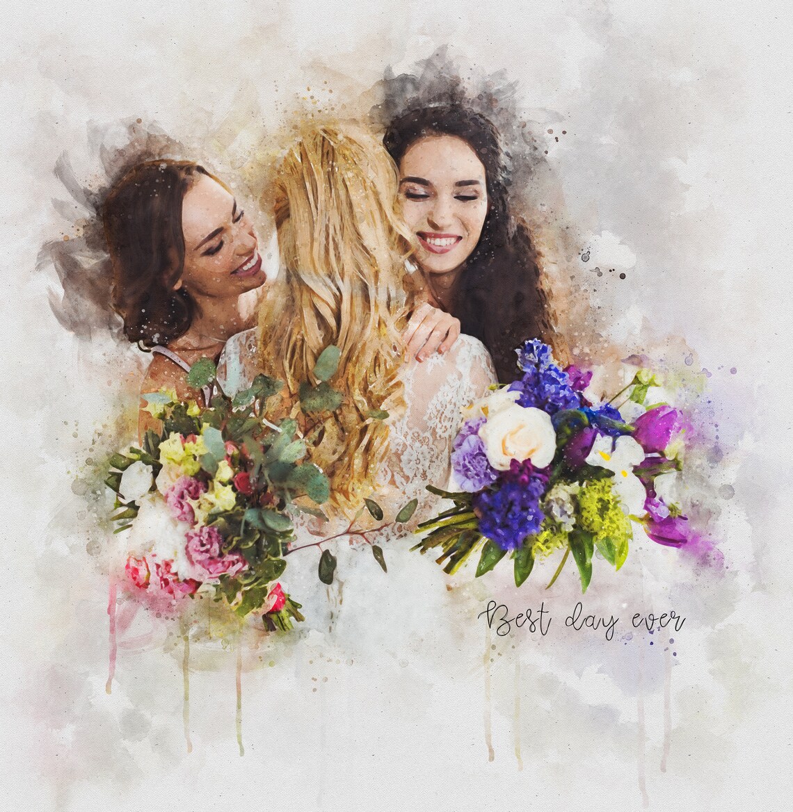 Custom Bridesmaid Portrait, Maid Of Honour Gift - Image 4