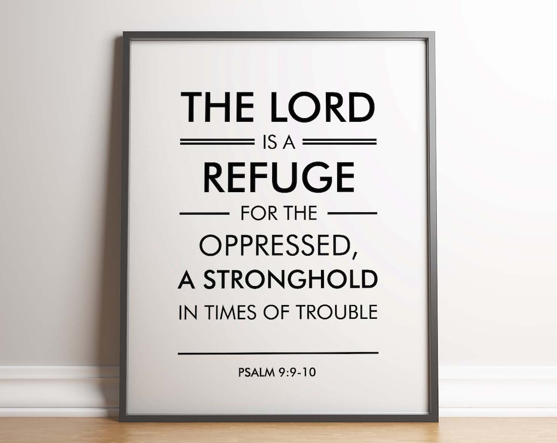 Psalm 99:10 Bible Verse, Minimal Scripture Art Print