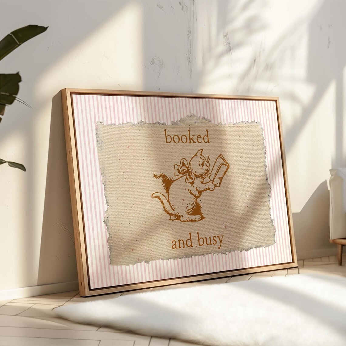 Coquette Book Art, Cute Reading Poster - Image 5