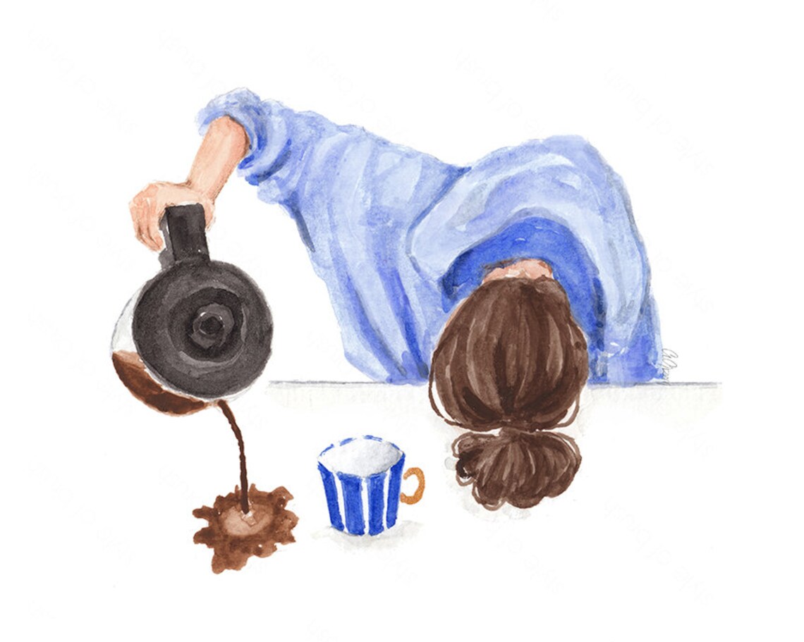 Coffee Lover Art Print, Coffee Illustration - Image 2