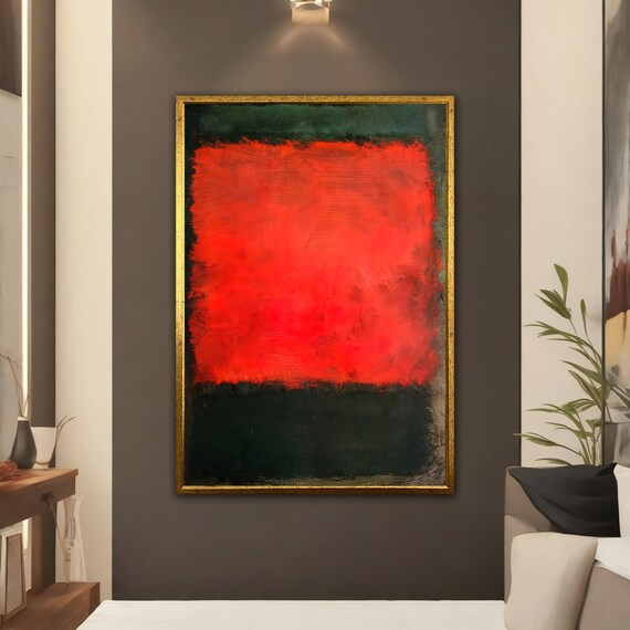 Mark Rothko Orange Wall Art Mark Rothko Production Modern Wall Art Abstract Art Mark Rothko Paint