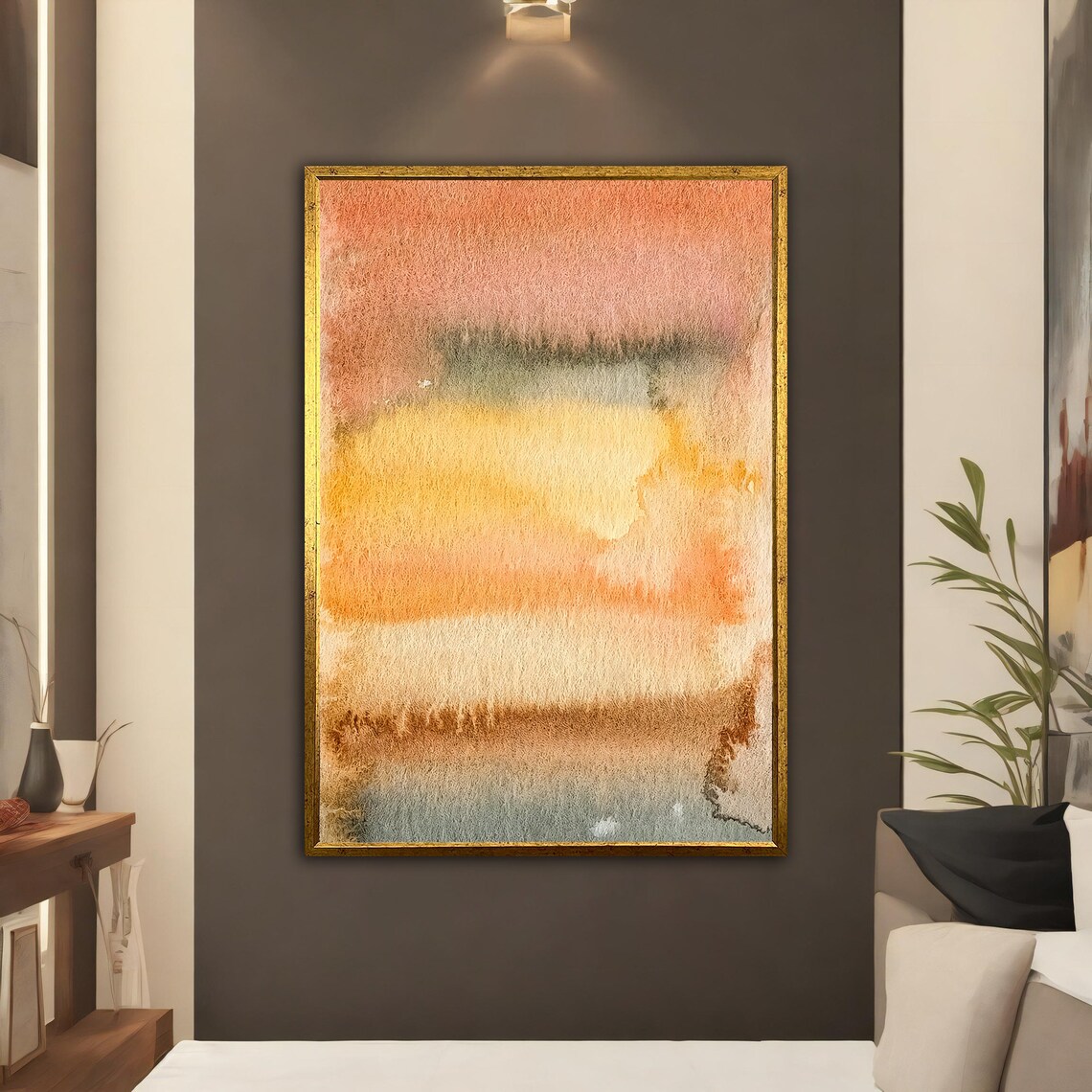 Orange Mark Rothko Style Peel Orange Print Modern Abstract Art - Image 3