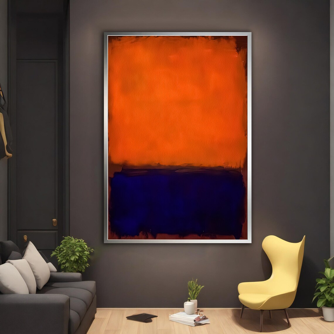 Mark Rothko Orange Wall Art Mark Rothko Production Modern Wall Art Abstract Art Mark Rothko Paint - Image 3