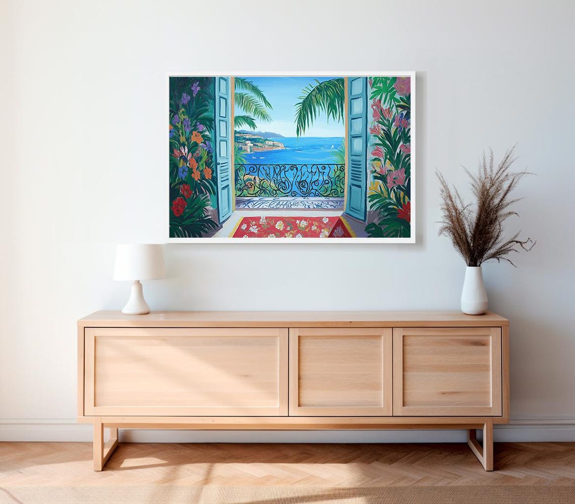 Henri Matisse Poster Farbfrohe Wandkunst Als Matisse Print Matisse Kunstdruck Moderner Horizontaler Kunstdruck Matisse Museum Print - Image 2