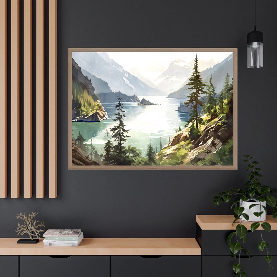 North Cascades National Park Travel Poster, Nature Decor - Image 4