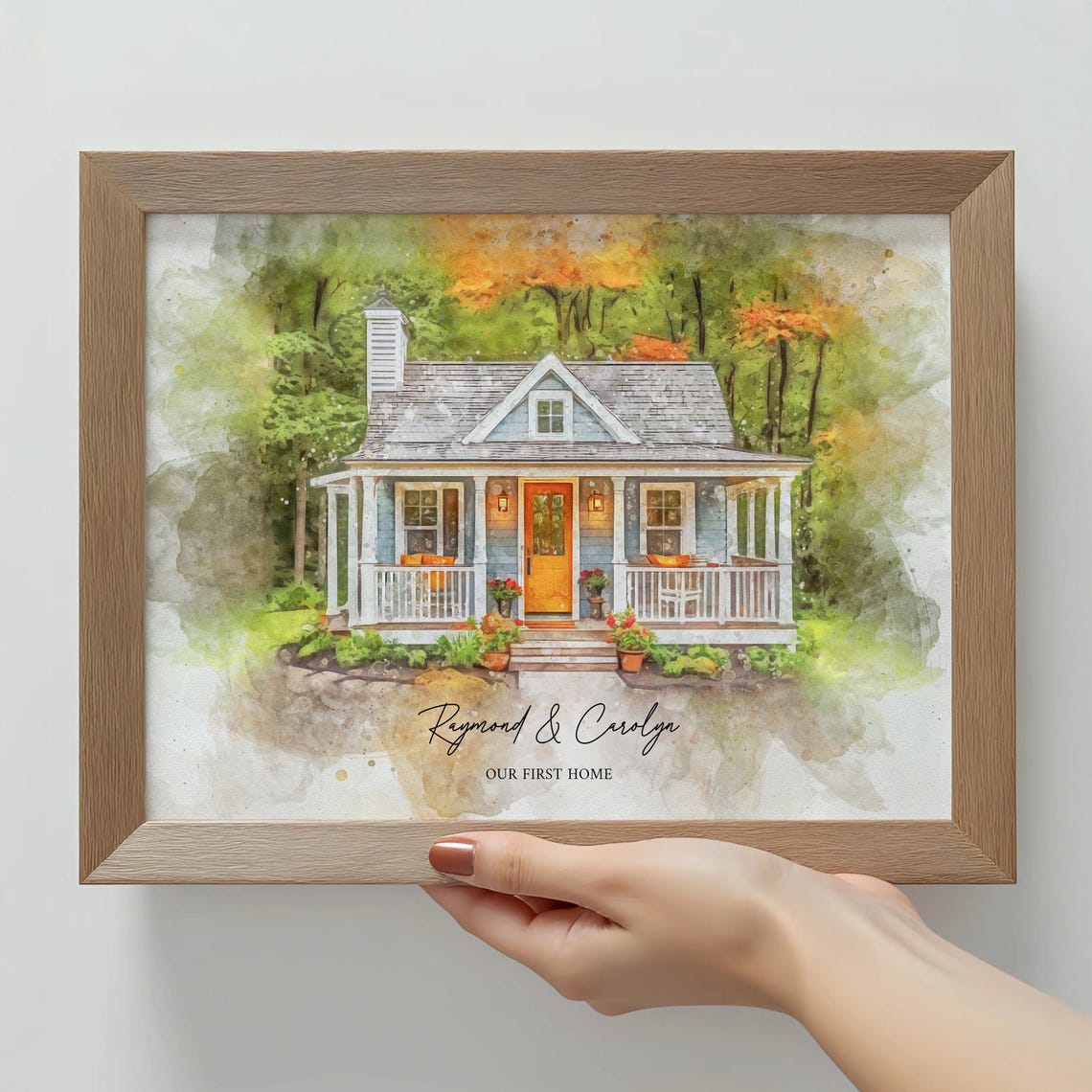 Watercolor Home Painting, Housewarming Gift Art Print - Image 2