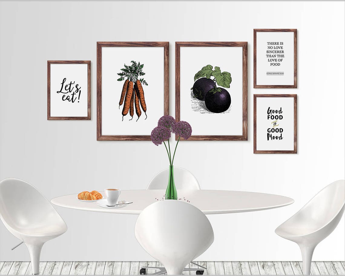 Eat Good Feel Good Minimalist Circle Typography Kitchen Poster - Image 2