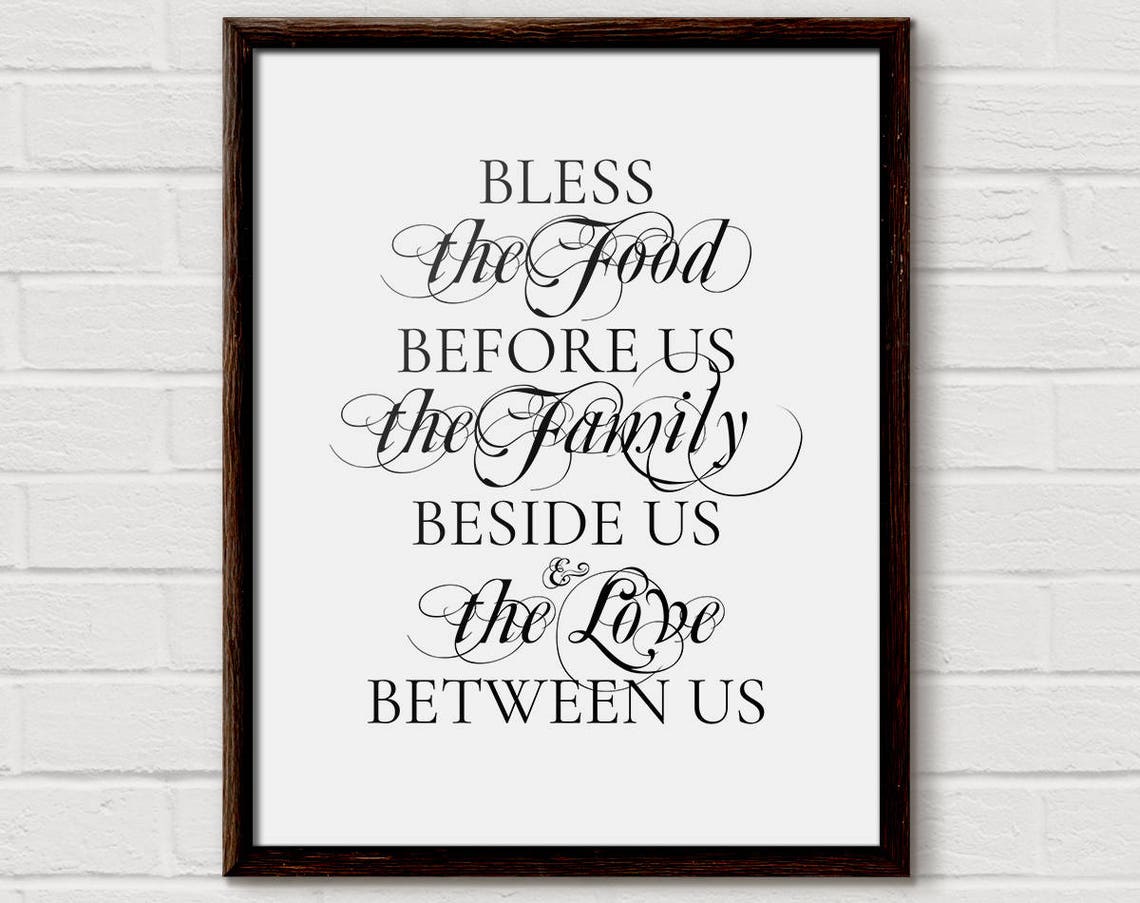 Bless The Food Bless This Food Blessings Bless The Food Sign Food Before Us Signs For The Home Blessed Sign The Family Beside Us
