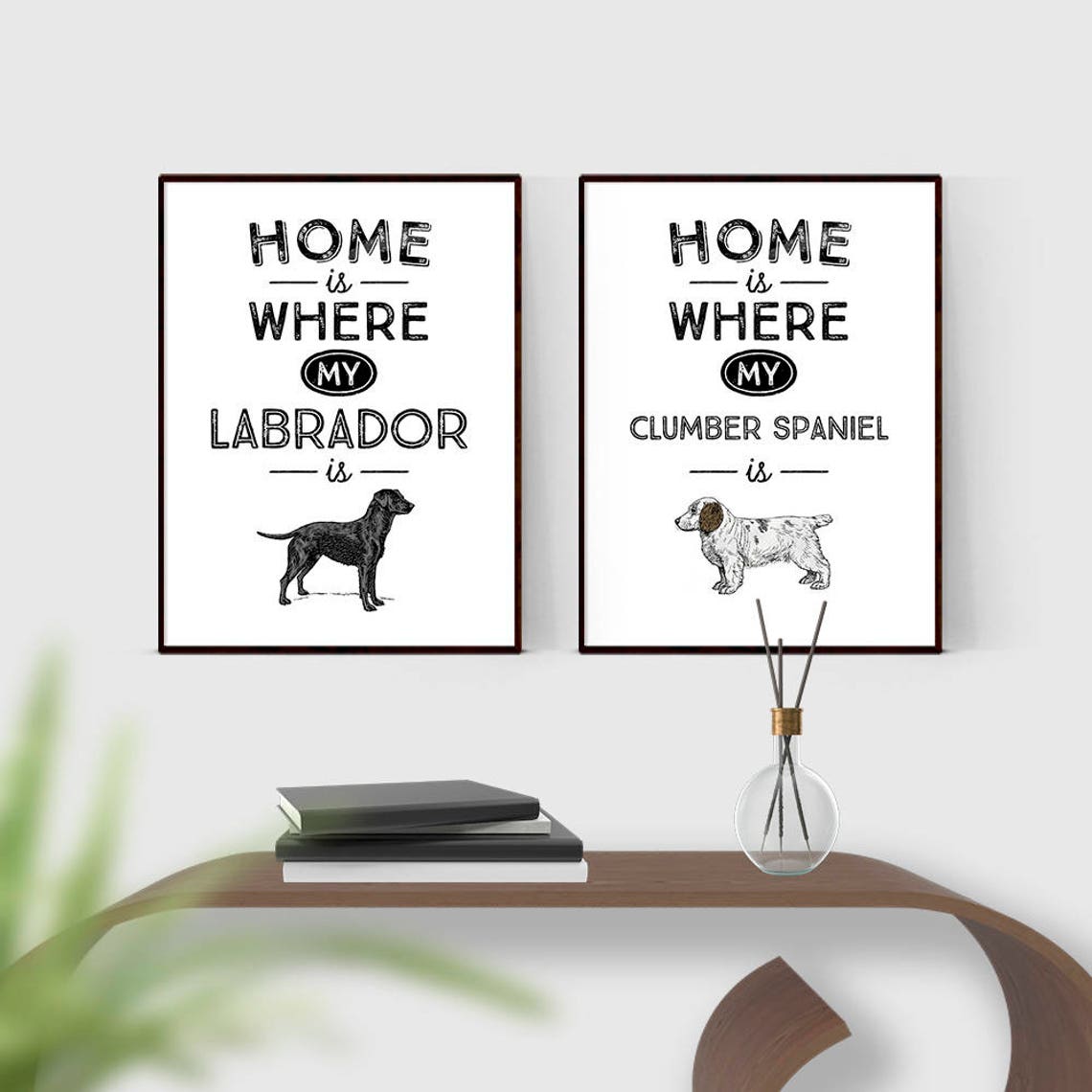 Home Is Where My Labrador Is Labrador Retriever Dog Quote Poster - Image 2