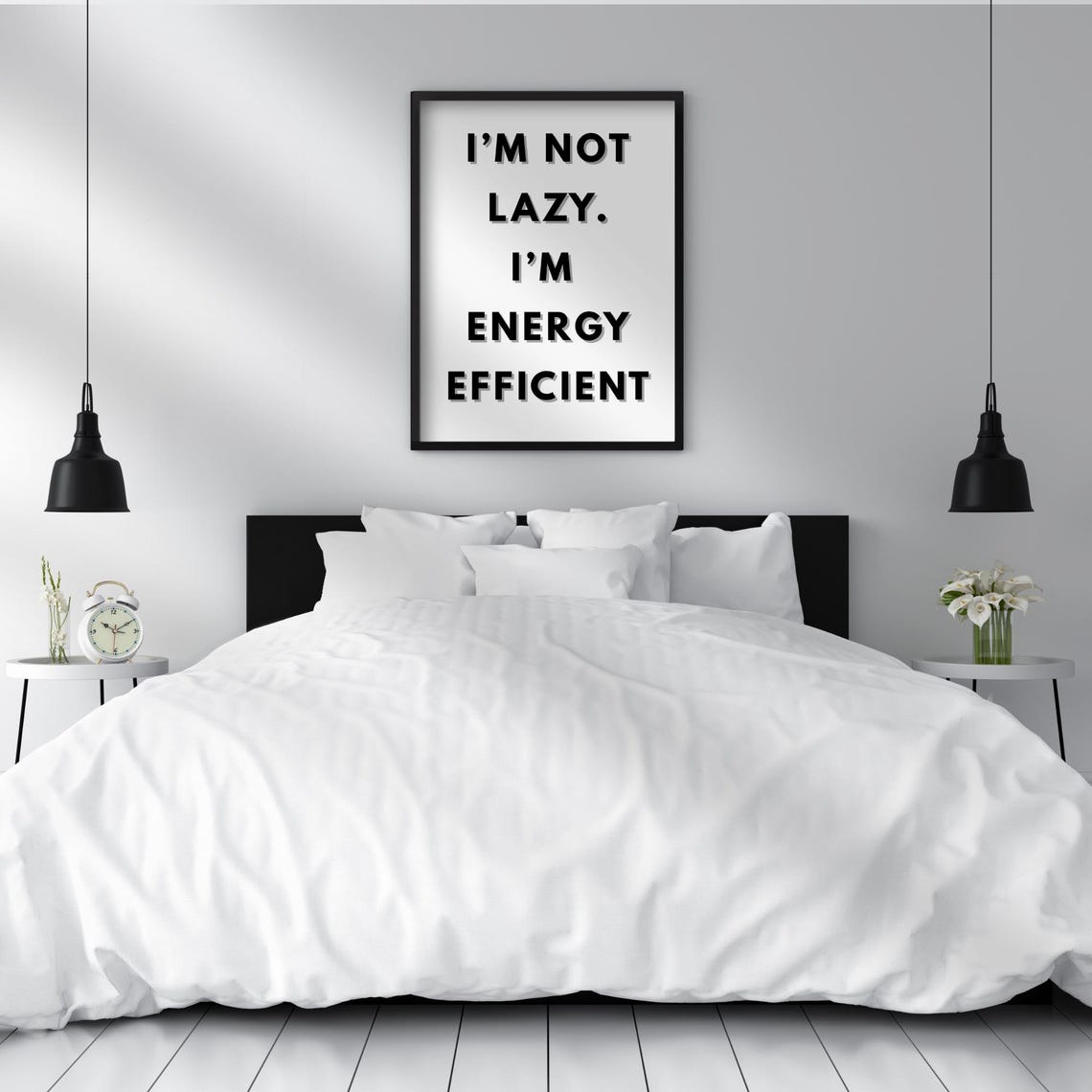 I'm Not Lazy I'm Energy Efficient, Funny Minimalist - Image 2