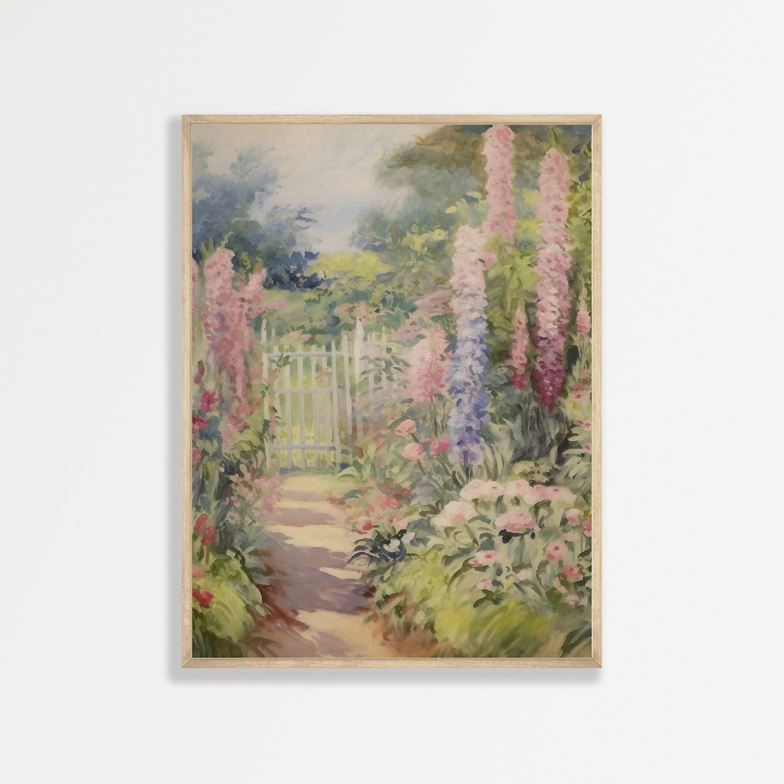 Countryside Garden Vintage Farmhouse Art Print
