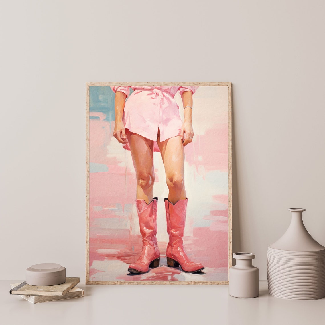 Cowgirl Wall Art Print Aesthetic Girly Decor Minimal Modern Western Poster Boho Trendy Artwork P 399 - Image 3