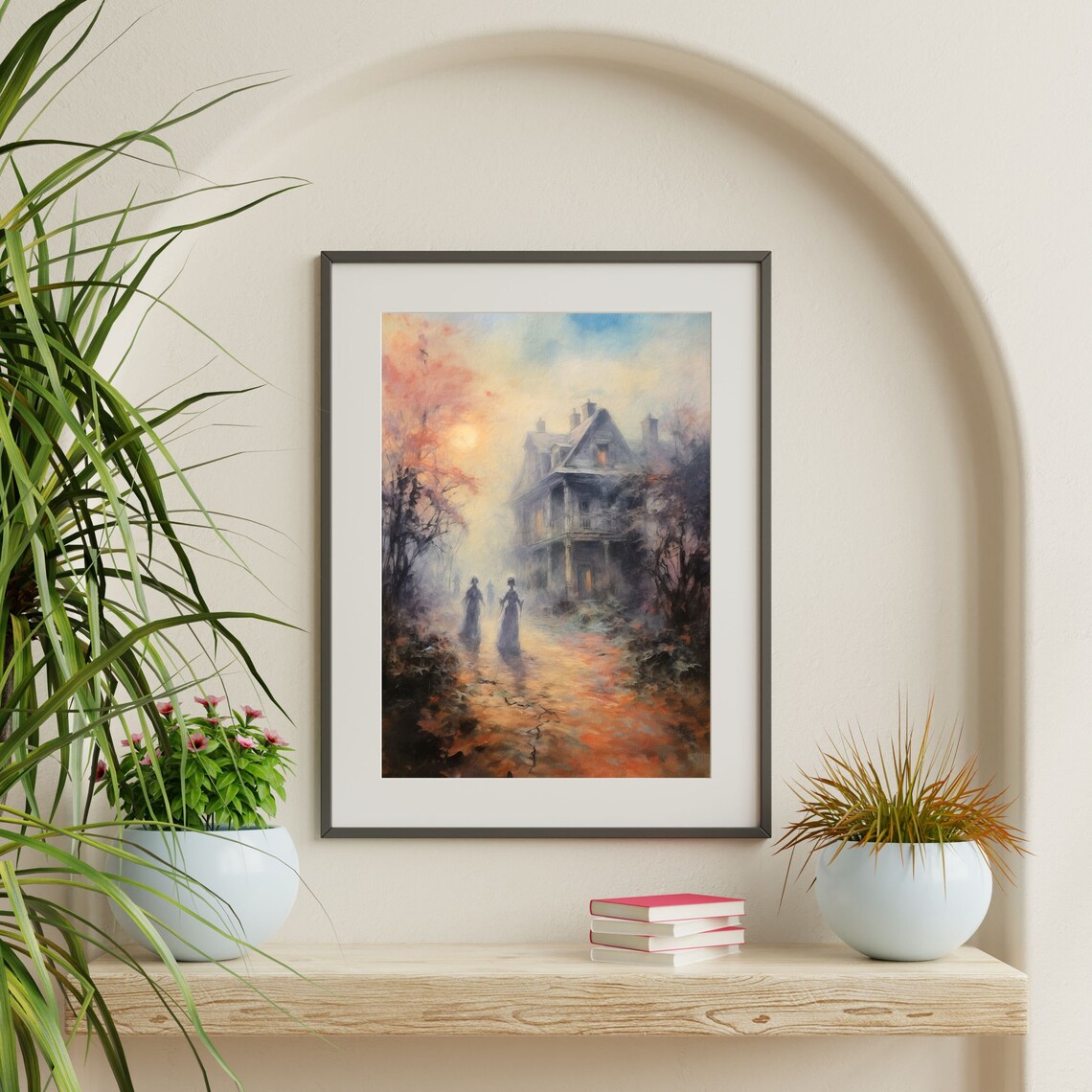 Retro Autumn Landscape Art Print, Home Decor - Image 2