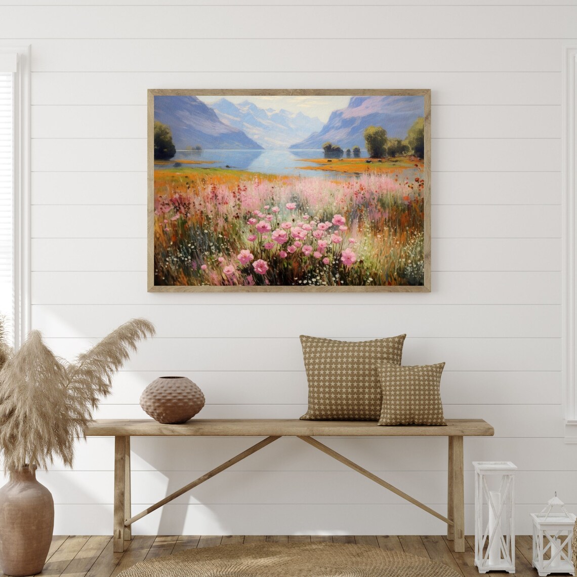 Spring Mountains Landscape Art Print, Lake House Decor - Image 3