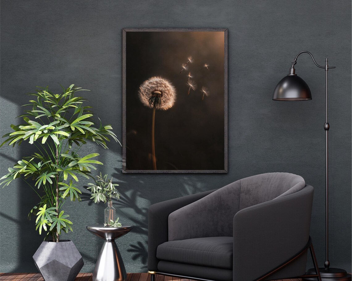 Dandelion Botanical Vintage Floral Art Print - Image 4