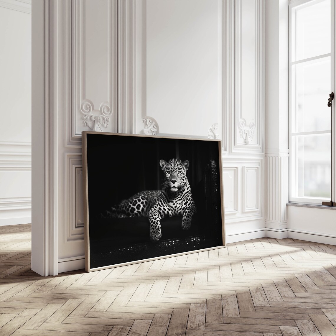 Leopard Fashion Print, Black And White Apartment Decor - Image 2