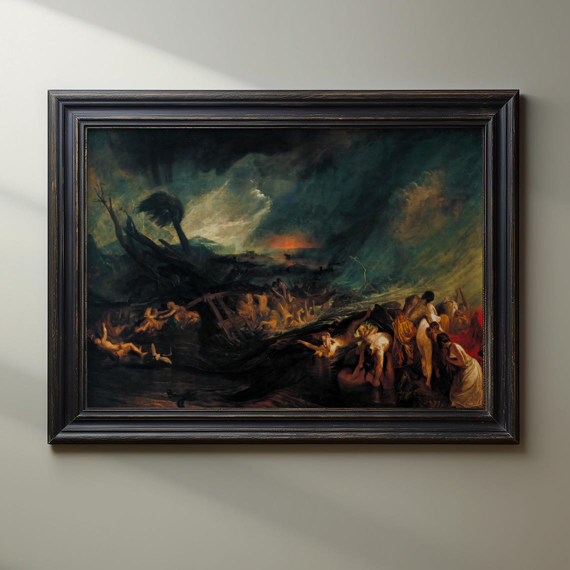 Turner The Deluge Biblical Flood Dramatic Storm Painting Poster - Image 3
