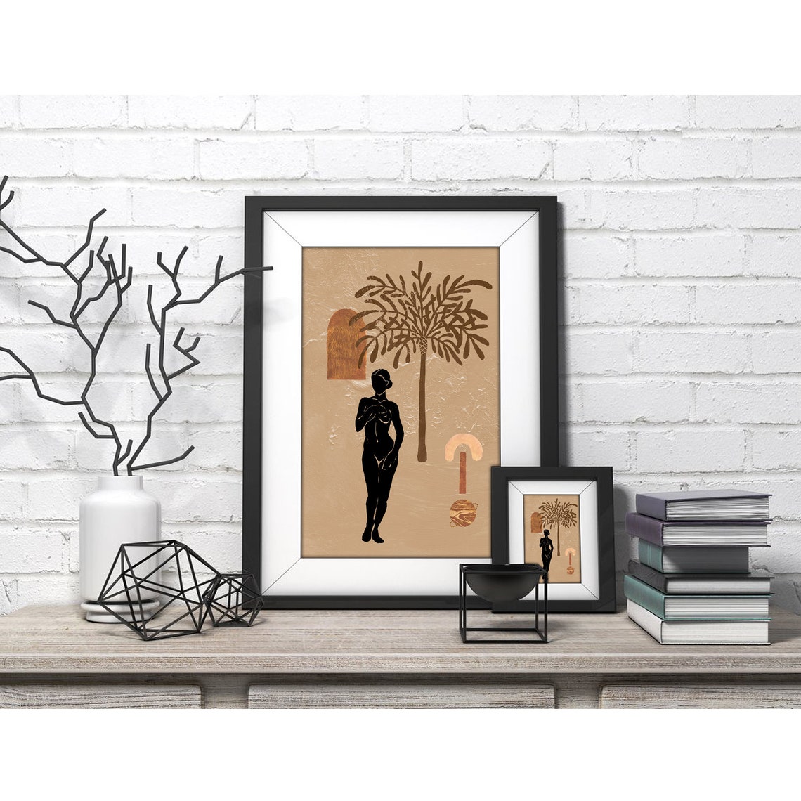 Female Celestial No12 Celestial Art Boho Art Naked Woman Art Fashion Prints Nude Figure Art - Image 4