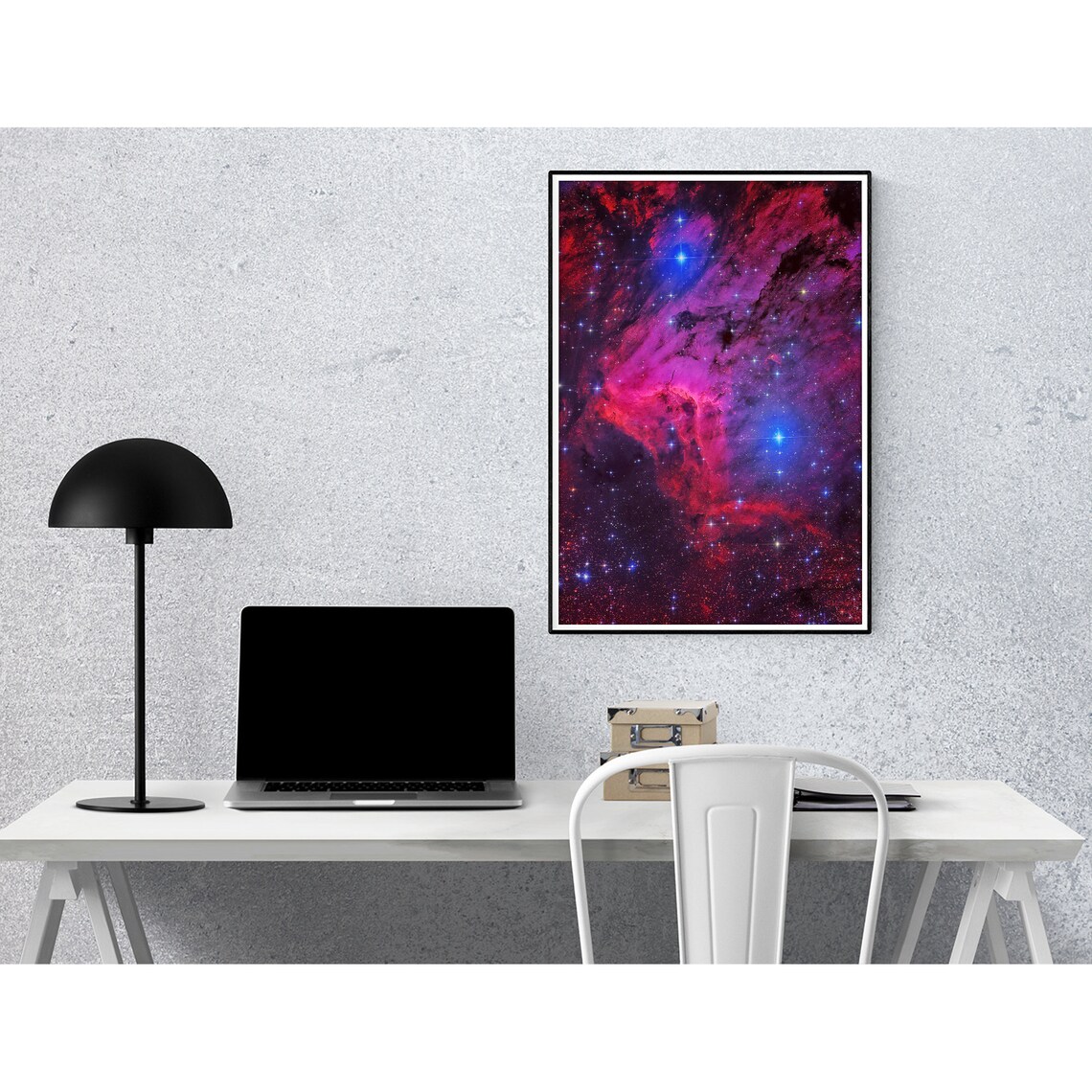 Pelican Nebula Astronomy Art Print, Outer Space Decor - Image 4