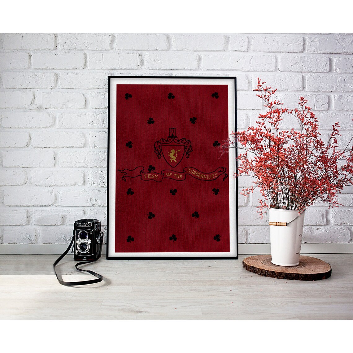 Tess Of The Durbervilles Classic Red Book Cover Literary Art Print - Image 3