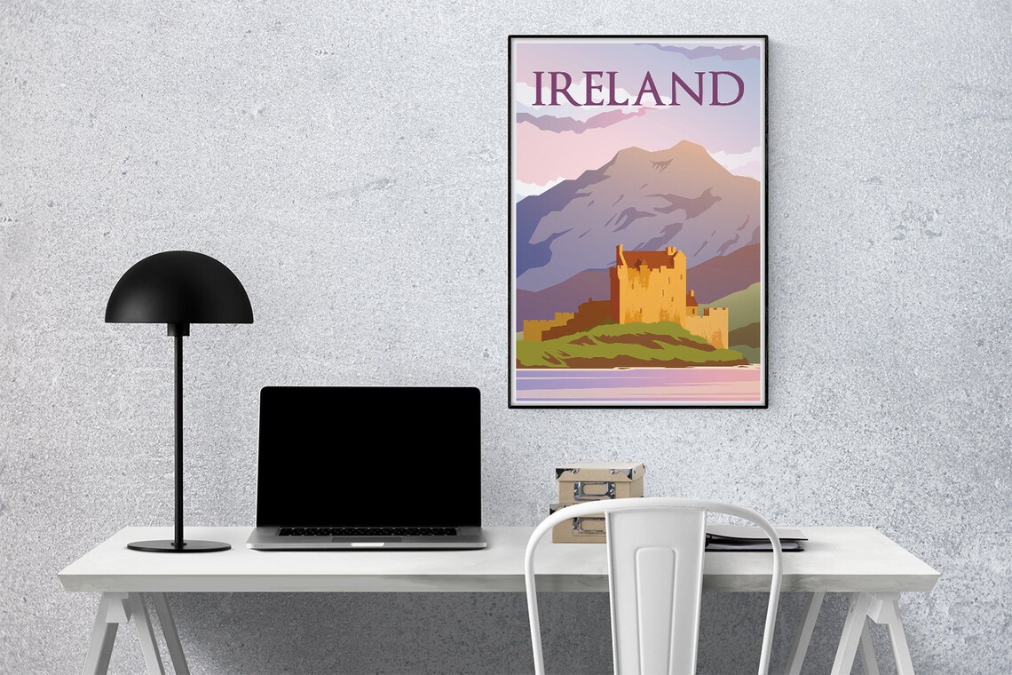 Ireland Vintage Travel Poster, Minimalist Art Print - Image 3
