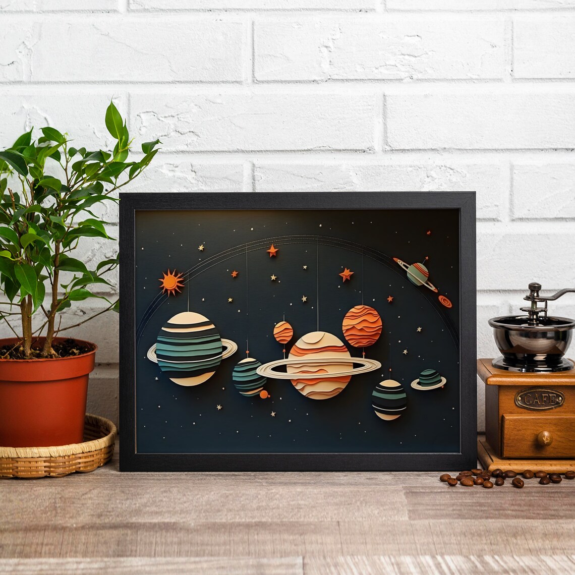 Planets Art Print, Kids Room Nursery Decor - Image 4