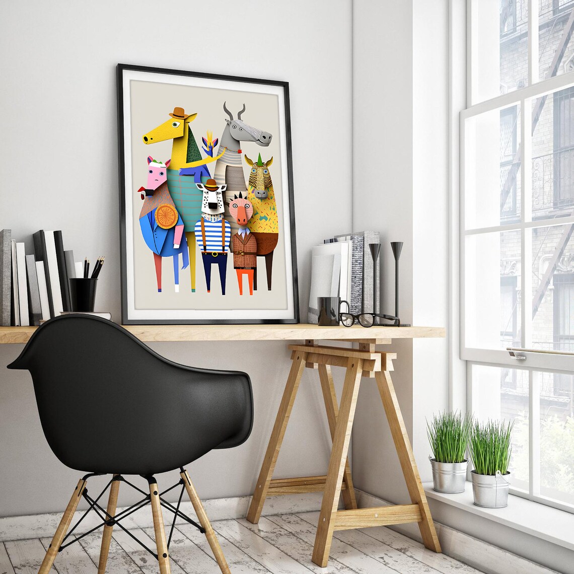 Animal Print Cute Nursery Decor Art Print - Image 2