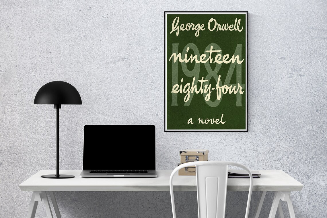 1984 George Orwell Literary Art Print, Book Cover - Image 2