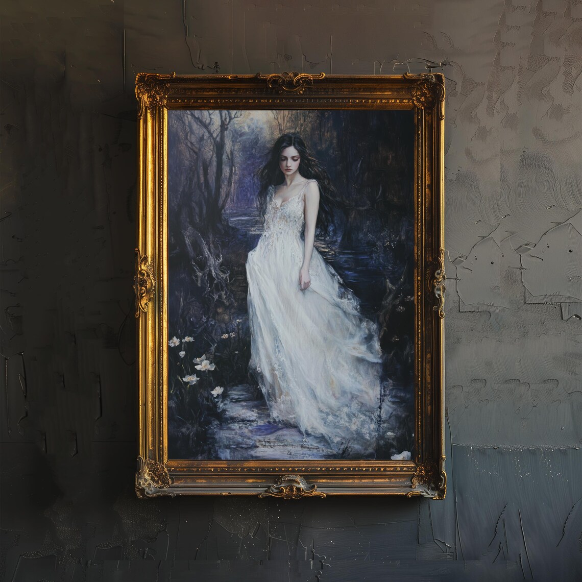 Eurydice Greek Mythology Dark Academia Art Print
