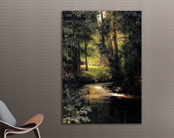 Gregory Myasoedov Forest Stream Art Print