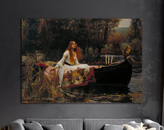 J W Waterhouse The Lady of Shalott Pre-Raphaelite Classic Art Reproduction Poster