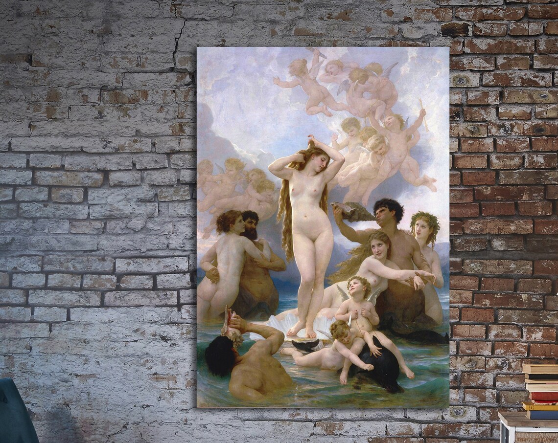William Bouguereau Birth Of Venus Classic Mythology Art Poster