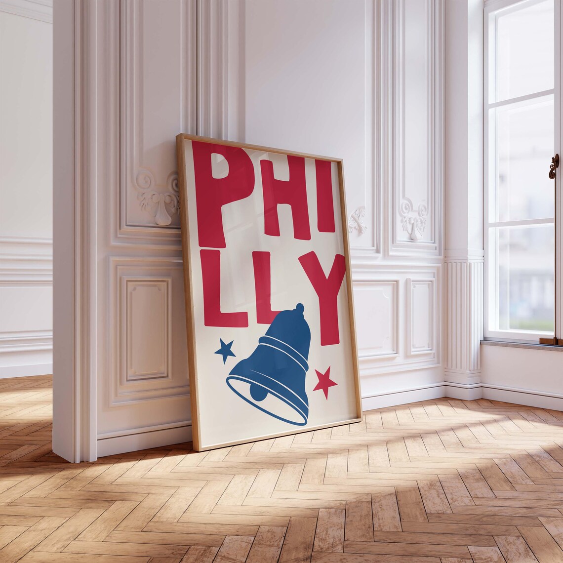 Philly Vintage Minimalist Travel Poster Art Print - Image 2